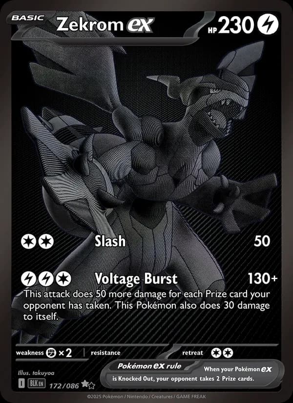 Zekrom ex card in English