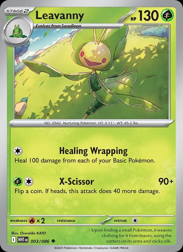 Leavanny card in English