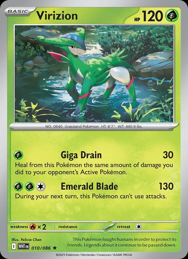 Virizion card in English