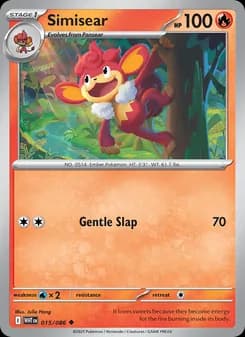 Simisear card in English