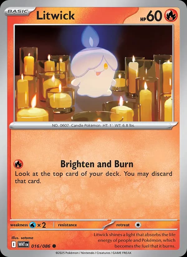 Litwick card in English