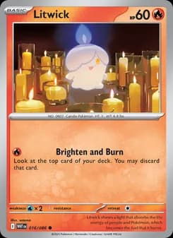 Litwick card in English