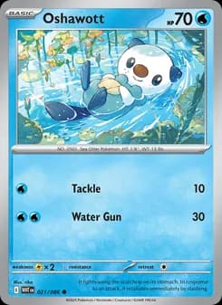 Oshawott card in English