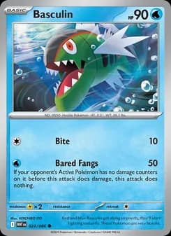 Basculin card in English