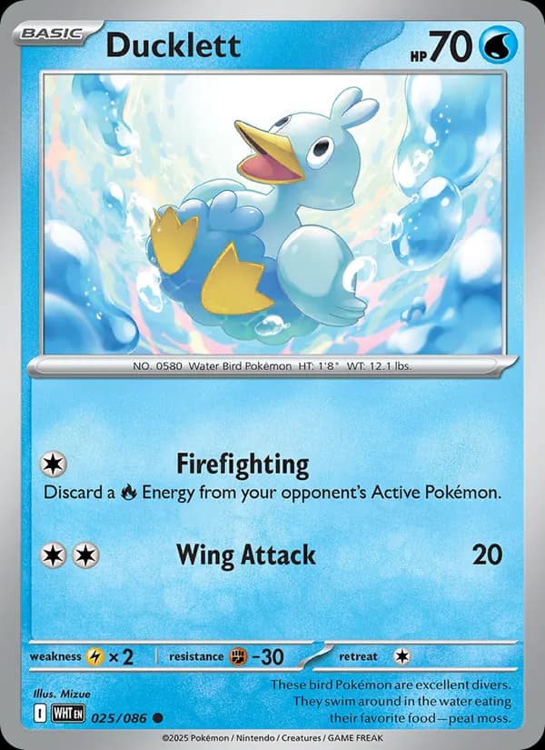 Ducklett card in English