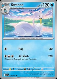Swanna card in English
