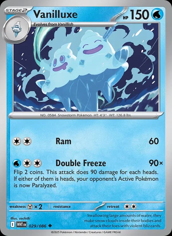 Vanilluxe card in English