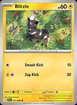 Blitzle card in English