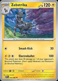 Zebstrika card in English