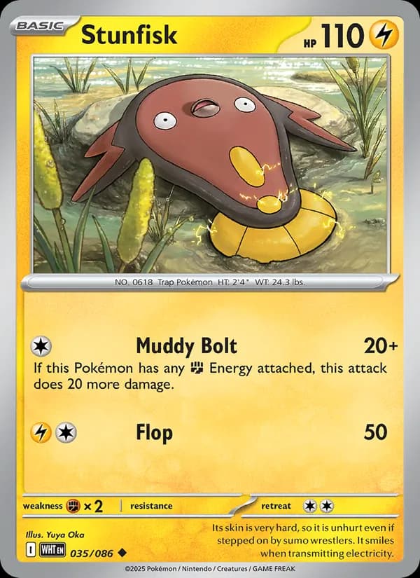 Stunfisk card in English