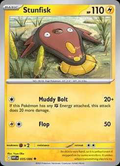 Stunfisk card in English