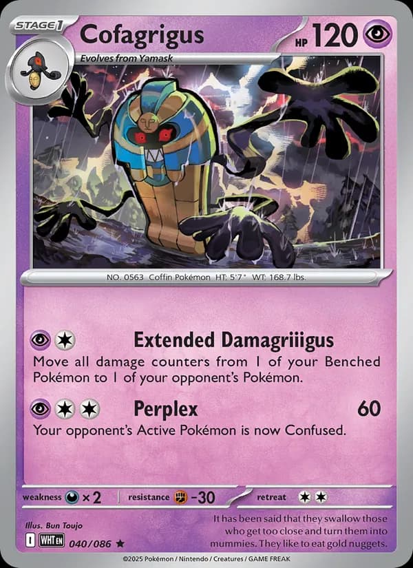 Cofagrigus card in English