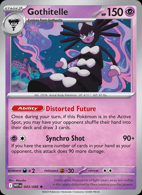 Gothitelle card in English