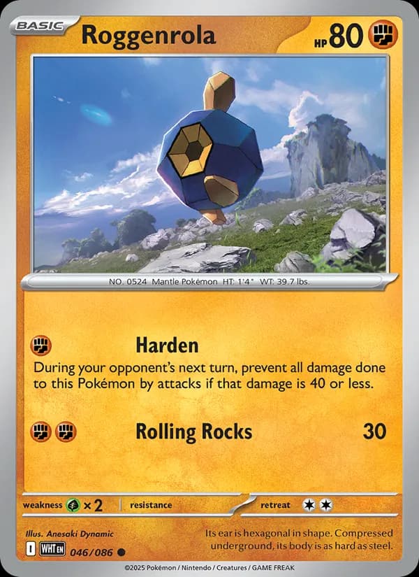 Roggenrola card in English