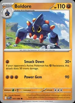 Boldore card in English