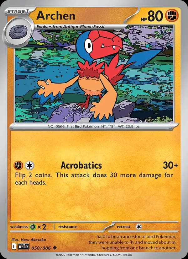 Archen card in English