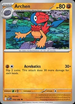 Archen card in English