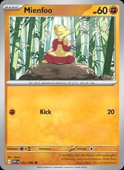 Mienfoo card in English