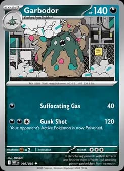 Garbodor card in English