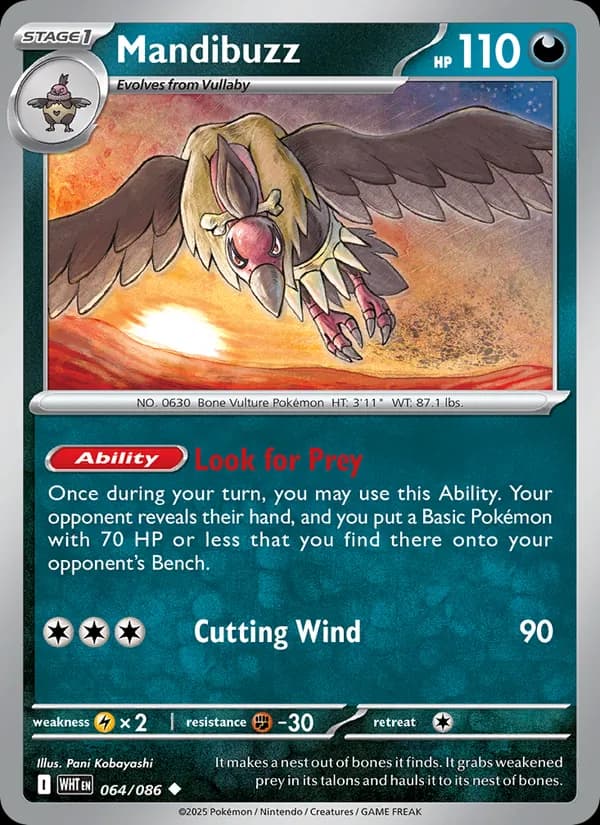 Mandibuzz card in English