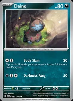 Deino card in English