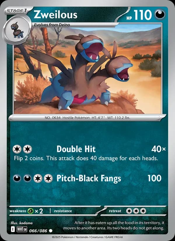 Zweilous card in English