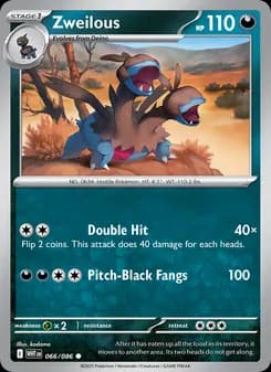 Zweilous card in English