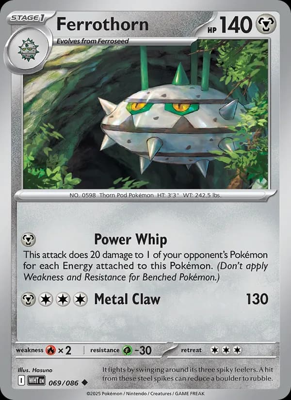 Ferrothorn card in English