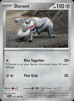 Durant card in English