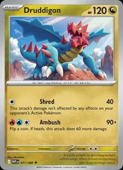 Druddigon card in English