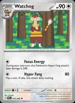 Watchog card in English