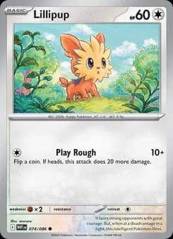 Lillipup card in English