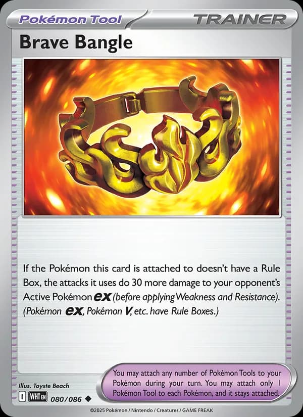 Brave Bangle card in English