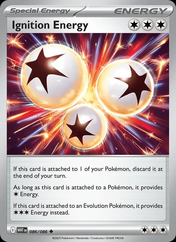 Ignition Energy card in English