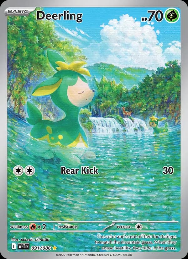 Deerling card in English