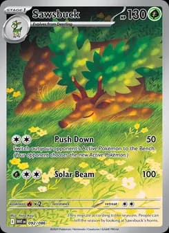 Sawsbuck card in English