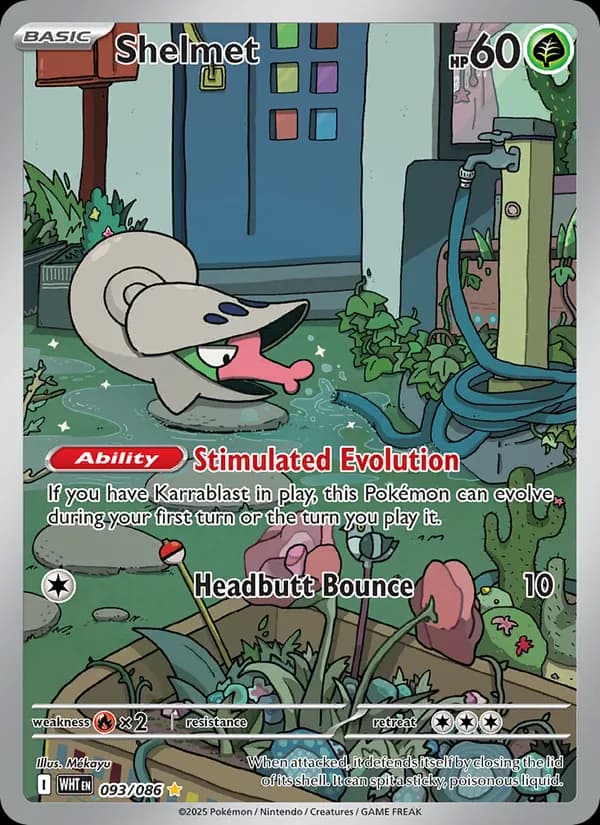 Shelmet card in English
