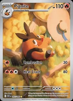Pignite card in English