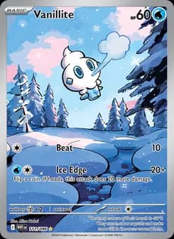 Vanillite card in English