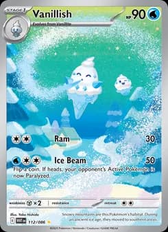 Vanillish card in English