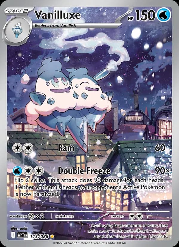 Vanilluxe card in English