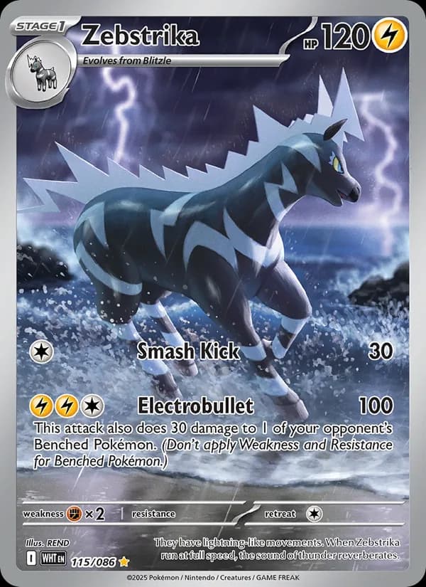 Zebstrika card in English