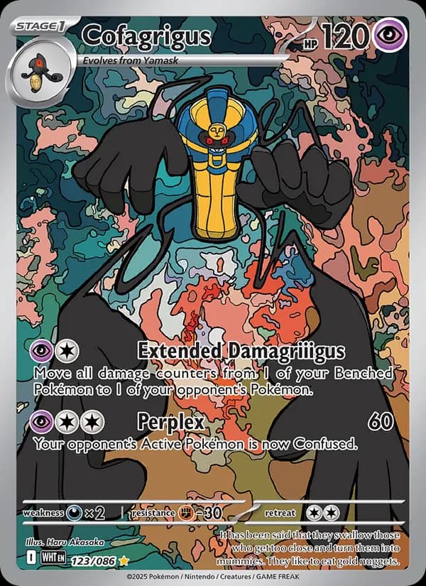Cofagrigus card in English