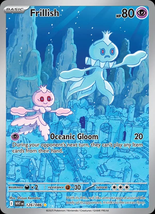 Frillish card in English