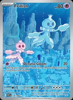 Frillish card in English