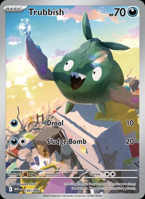 Trubbish card in English