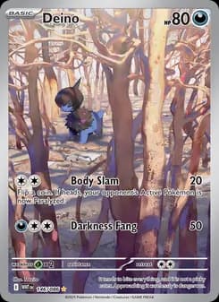 Deino card in English