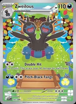 Zweilous card in English