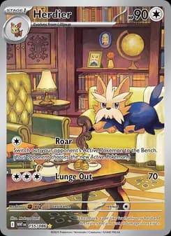 Herdier card in English