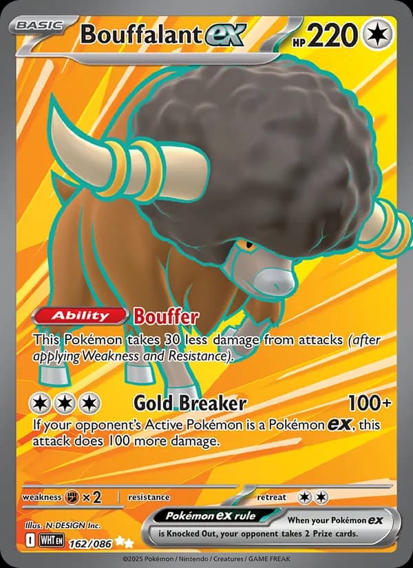 Bouffalant ex card in English
